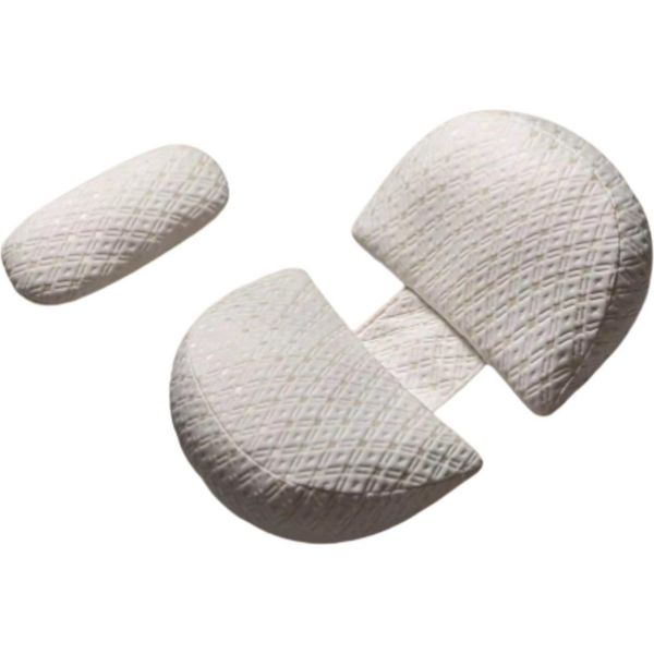 Cuscino Per Gravidanza Valora - Cuscino Per Il Corpo Ergonomico E Regolabile - Forma Ad H - Cuscino Laterale - Cuscino Per L'allattamento - Per Posizione Laterale - Bianco-image