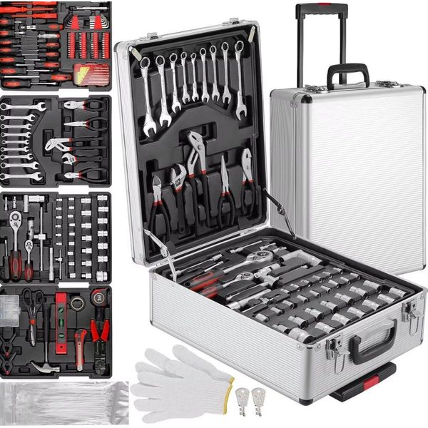 Set Di Utensili Fioren - 799 Pezzi - Set Di Chiavi E Utensili - Valigetta Portautensili - Carrello Portautensili-image