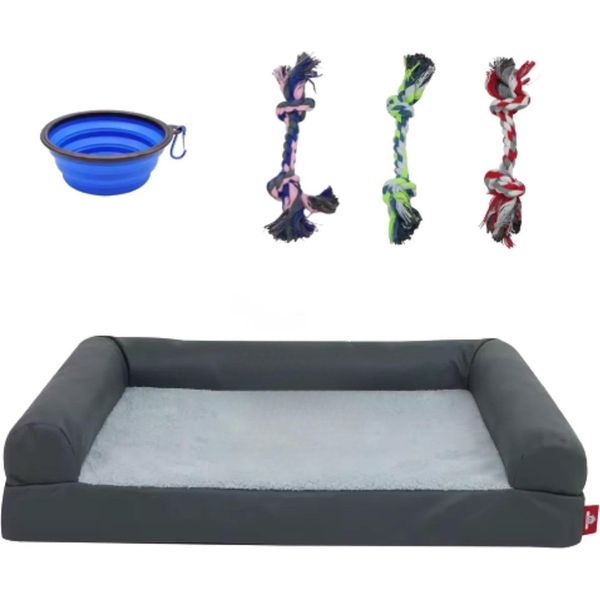 Letto Per Cani Bolt Edge - 91 Cm - Divano Per Cani - Letto Ortopedico Per Cani - Lavabile - Anche Per Gatti-image