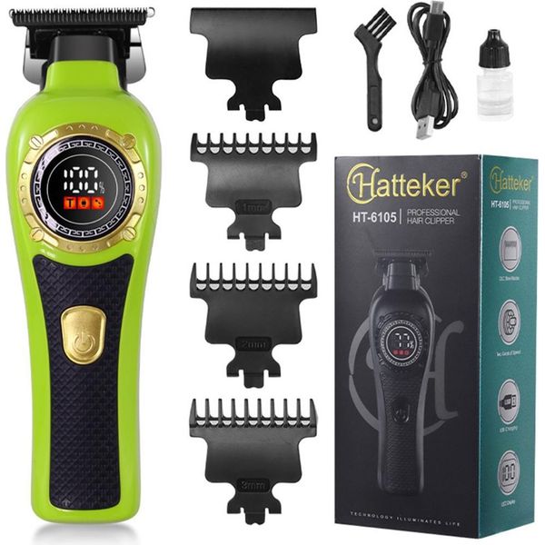 Inf Tagliacapelli Incisione Verde - Regolabarba Professionale Senza Fili Con Lcd-image
