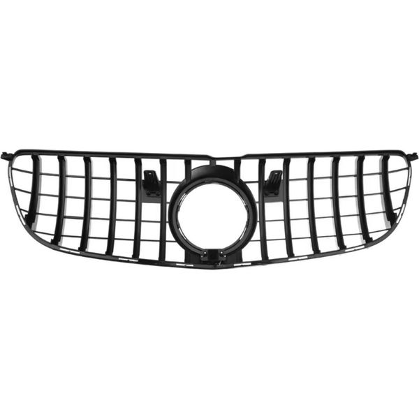 Happiq Griglia Paraurti Anteriore Nitronox - Stile Panamericana Gt - Per Mercedes Classe Gls W166 (2016-2019) - Griglia Anteriore Di Ricambio - Nero Con Accenti Cromati - Accessori Auto-image