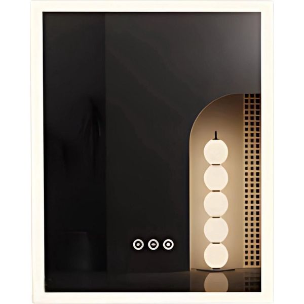 Specchio Da Bagno Berlin Led - 40X50 Cm - Con Riscaldamento E Antiappannamento - Sensore Tattile - Montaggio A Parete-image