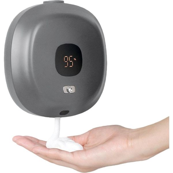 Inf Dispenser Di Sapone Schiumogeno Automatico A Muro - Sensore Infrarossi, Casa E Hotel Nero-image