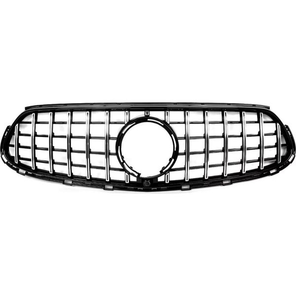 Paraurti Anteriore Griglia Anteriore Stile Gt - Nero Lucido - Per Mercedes Classe E W212 (2014-2016) - Accessori Auto-image