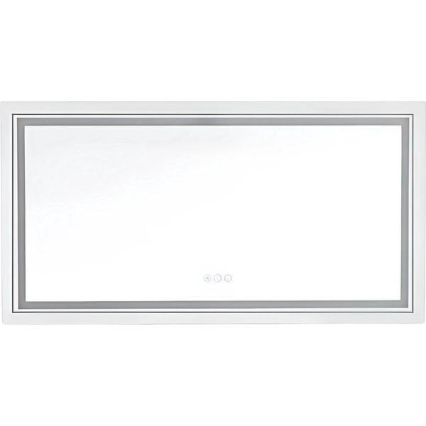 Specchio Da Bagno Chateau - Rettangolare, 151X78 Cm - Con Illuminazione Led, Dimmerabile E Antiappannamento - Per Il Bagno E Il Make-Up-image