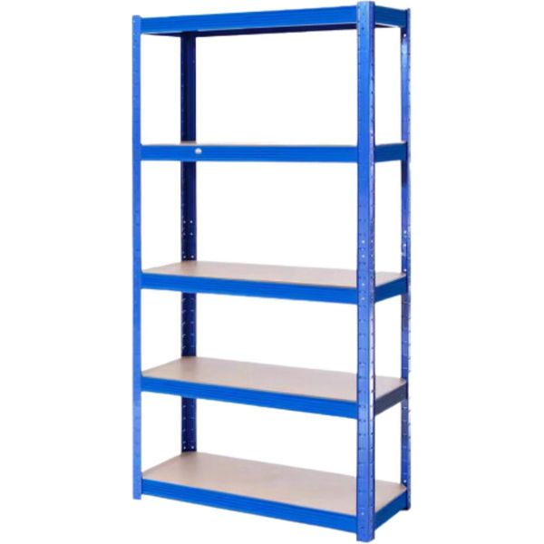 Scaffalatura Per Garage - Scaffalatura In Metallo A 5 Livelli 180×90×40 Cm - Industriale E Per Carichi Pesanti - Per Officina, Garage E Magazzino-image