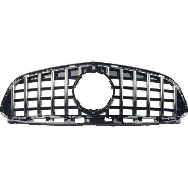 Griglia Quorin - Paraurti Anteriore - Stile Gtr - Per Mercedes Classe E W212 Berlina (2014-2016) - Cromo + Nero - Accessori Auto-image