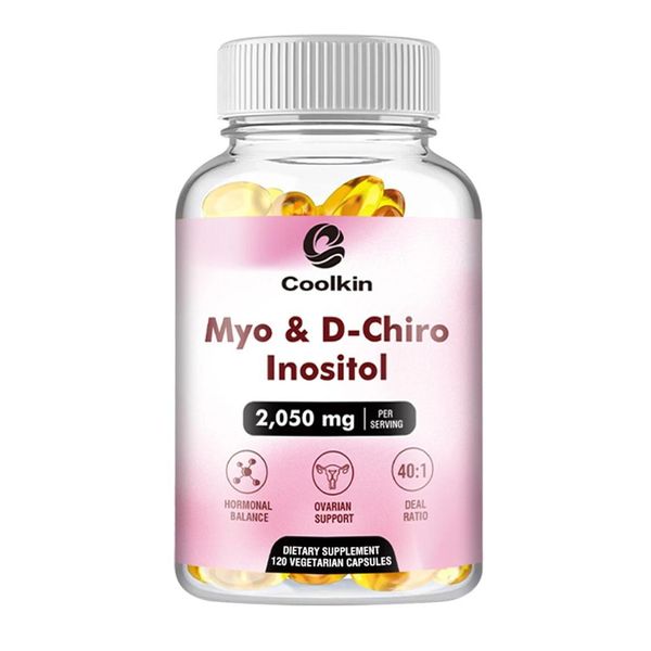 Myo & D-Chiro Inositolo 2050Mg (120 Capsule) Integratore Alimentare, Salute Delle Donne, Desiderio Di Avere Figli, Equilibrio Ormonale, Umore-image