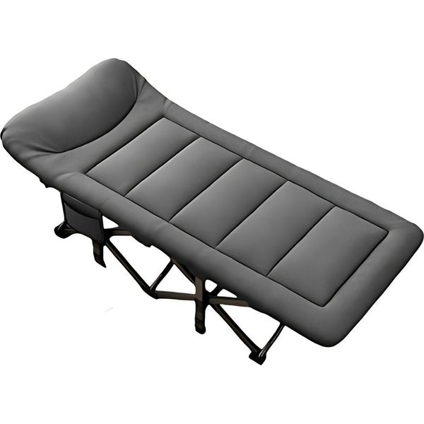 Struttura Pieghevole Per Sdraio Da Campeggio - Per Esterni, Giardino, Campeggio, Terrazza E Piscina - Lettino Da Campeggio Portatile - Comoda Sdraio Con Struttura Leggera In Alluminio - Grigio-image