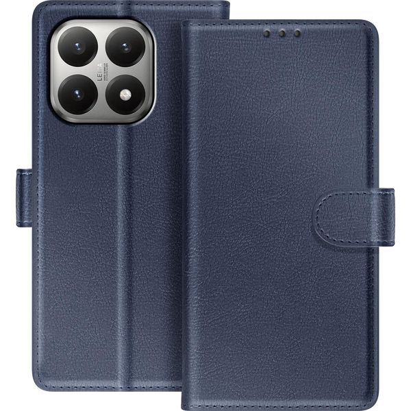 Avizar, Custodia A Portafoglio Xiaomi 15T Chesterfield Elegante Con Supporto Sicuro, Blu Scuro-image