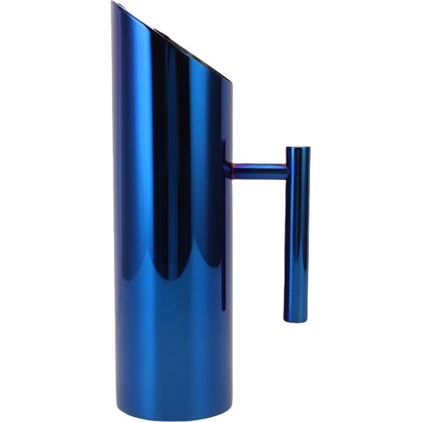 Caraffa D'acqua In Acciaio Inox 304, 1,5 Litri, Moderna, Con Manico, Contenitore Per Ghiaccio, Tè Caldo, Succo Di Frutta, Caffè, Blu-image