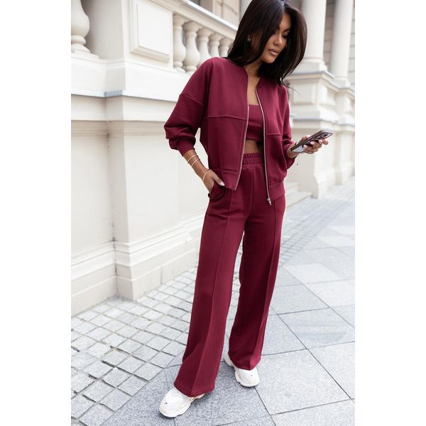 Ivon Set Donna Frinage Bordeaux M/L-image