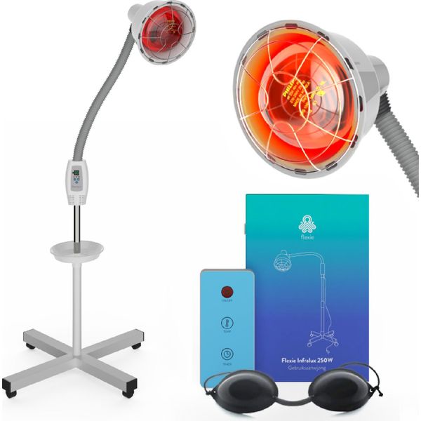 Flexie Infralux 275 - Lampada A Infrarossi - Lampada A Luce Rossa - Lampada Termica - Lampada Per Terapia Della Luce - 275W-image