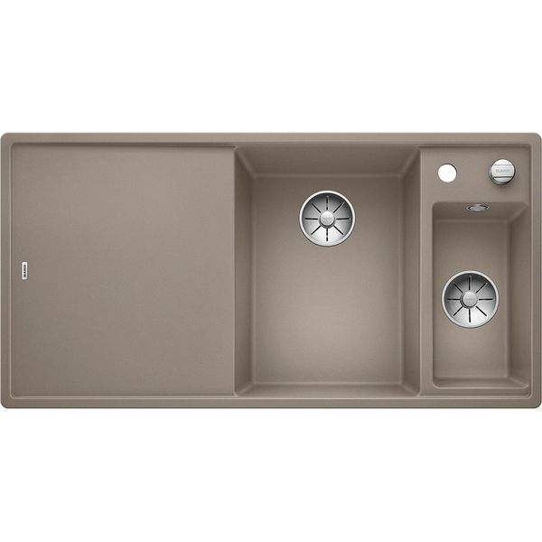 Blanco Axia Iii 6 S, Silgranit® Puradur®, Tartufo, Lavabo A Destra, Con Scarico Telecomandato, Incluso Tagliere In Legno-image