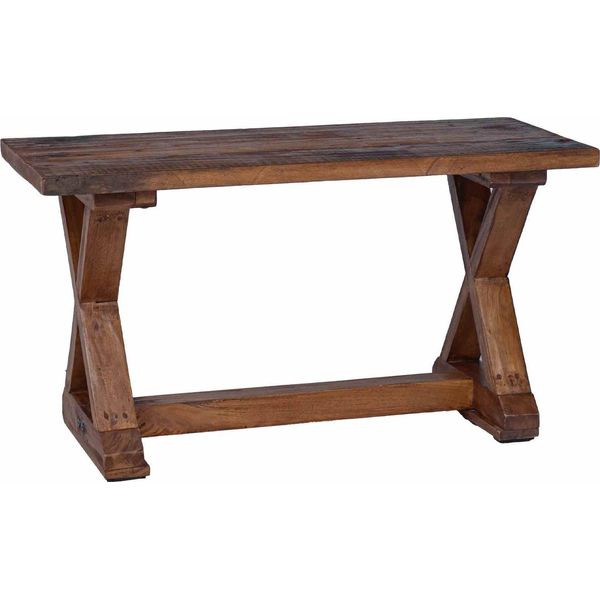 Syfax™ Panchina Naturale 85 X 35 X 47 Cm Legno Massello Di Recupero-image