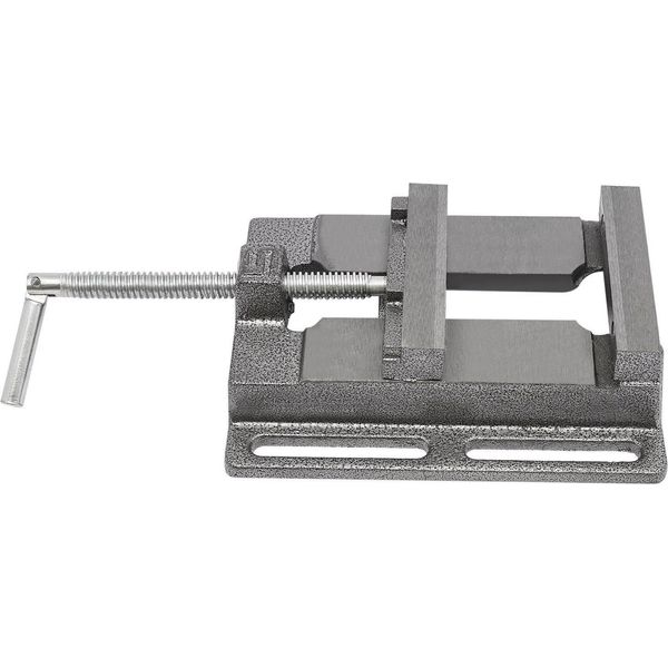 Morsa Per Macchina - Per Trapano/Fresa A Colonna - Larghezza Di Serraggio 12,5 Cm - Larghezza Ganasce 12,2 Cm - Altezza Ganasce 2,1 Cm - Asole Di Montaggio 15 Cm - Verde-image