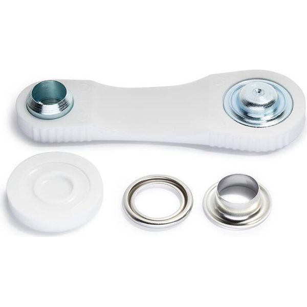Set Di Utensili Pieghevoli Prym E 24 Occhielli Con Dischi Da 8 Mm, Color Argento-image
