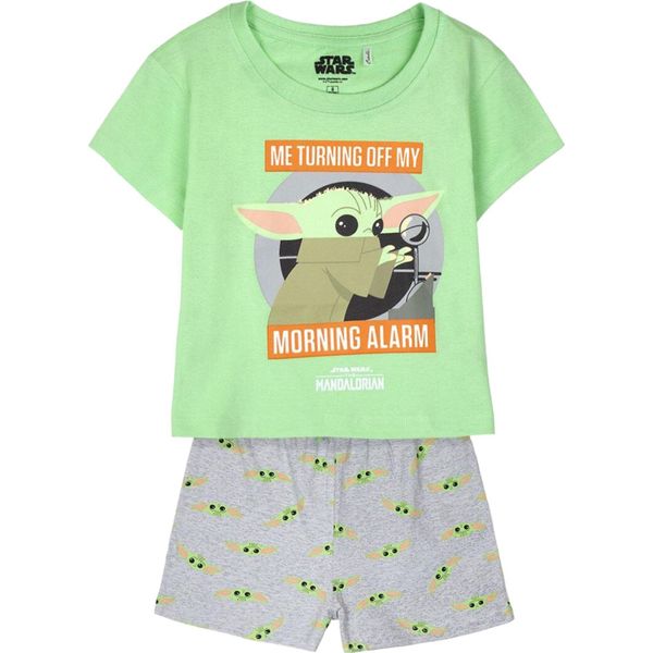 Pigiama Corto Star Wars Baby Yoda Grogu Verde 116 Cm-image