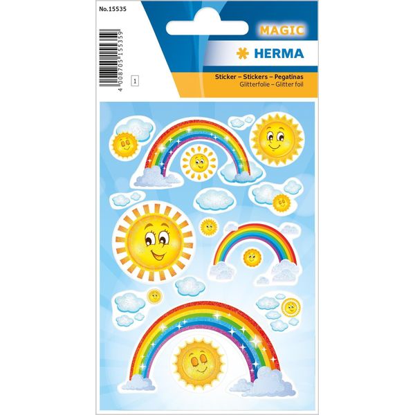 Herma 15535 Herma Sticker Magic "Rainbow"", Aus Folie, Beglimmert"-image