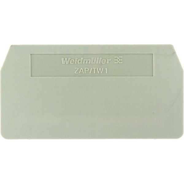 Piastra Terminale 59,5X2X30,5Mm - Piastra Terminale/Divisoria Per Morsettiera Zap/Tw 1-image