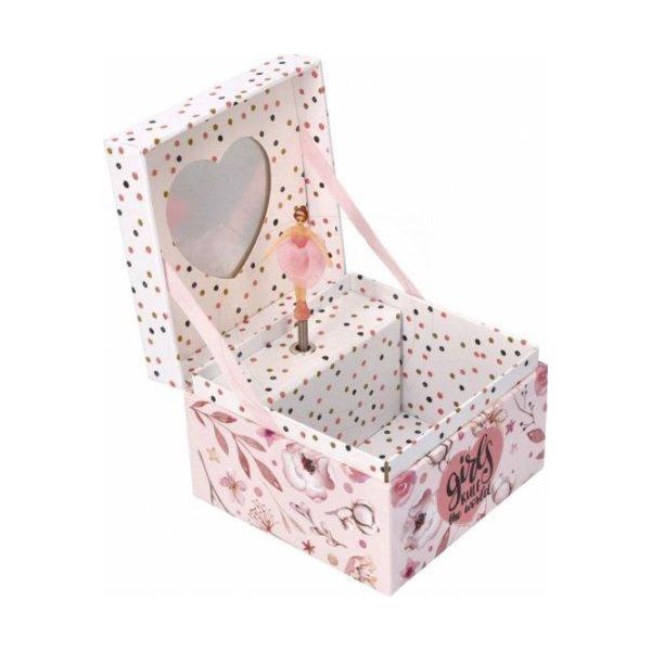 Adam Toys Carillon Per Bambini Carillon Portagioie "MÄDchen Regieren"" - Carillon Musicale Con Ballerina Che Gira - Carillon Baby ""FüR Elise"" Melodia"-image