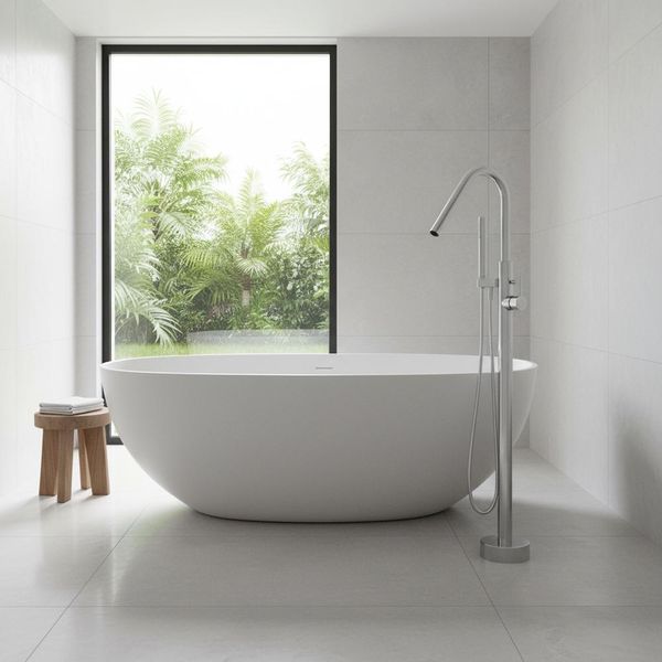 Vasca Da Bagno Indipendente, Vasca Da Bagno, Design Classico Bianco, Adatta Per Il Bagno 180×80×55 Cm /TW-8507-180/-image