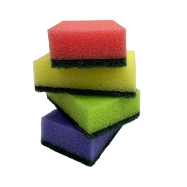 Set Di 196 Spugne Da Cucina | Spugna Per Pentole Colorata | Spugna Per Pulizia Sito - Spugna Abrasiva | Detergente Per Pentole 83X52X28Mm | Spugna Per Lavastoviglie | Spugna Per Pulizia-image
