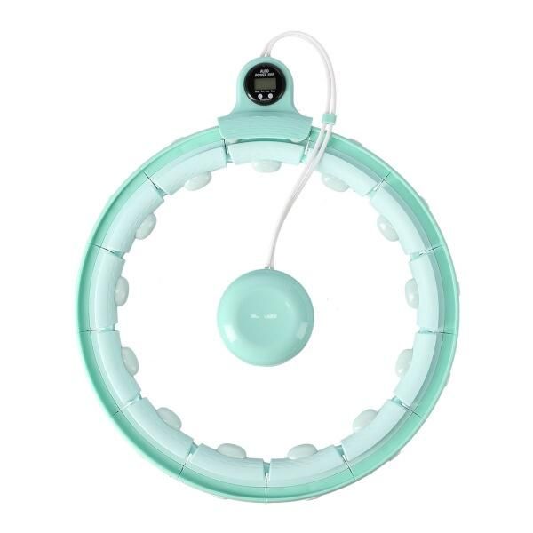 Massage Hula Hoop Home FH02 Con Pesi E Contatore Verde-image