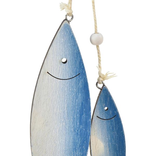 Appendino Decorativo In Legno Pesce Marittimo Decorazione Appesa Vintage Decorazione In Legno A Forma Di Pesce-image