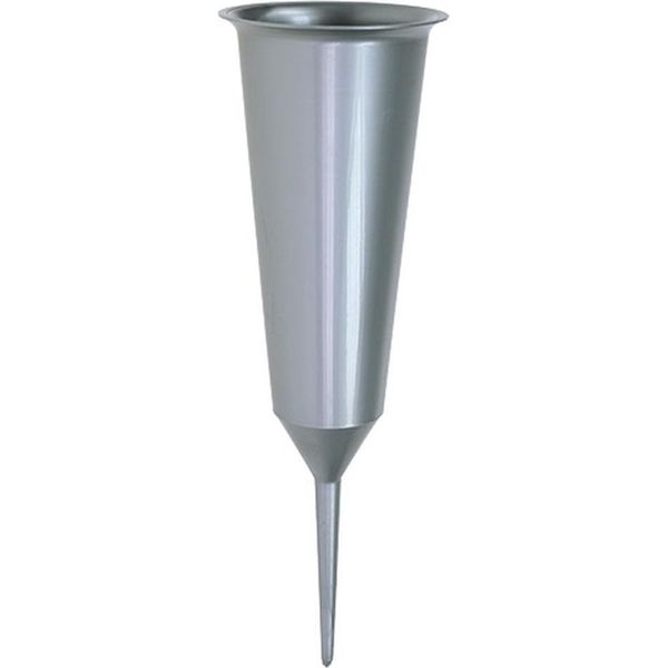 Elegante Vaso Per Fiori Da Cimitero Con Superficie Resistente Alle Intemperie-image