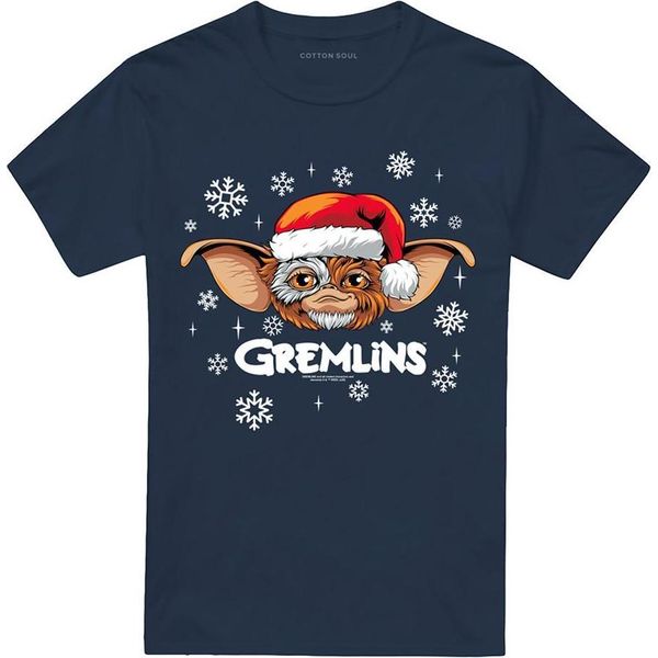 Gremlins - Maglietta Per Uomo/Donna Unisex, Design Natalizio TV27205 (4XL) (Navy)-image