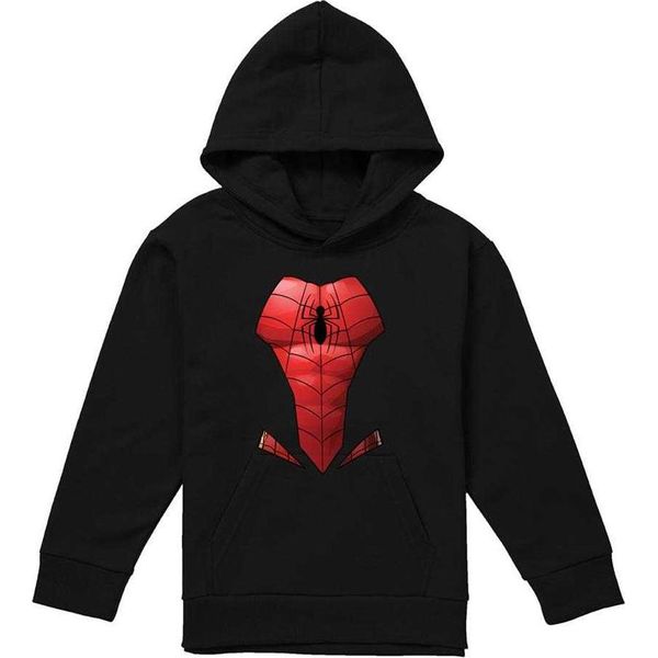 Spider-Man - Felpa Con Cappuccio Per Bambini TV23018 (116) (Nero)-image