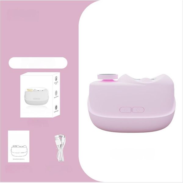 Inf Tagliaunghie Elettrico: Rifinitore E Smerigliatrice Unghie Con Luce Led Rosa-image