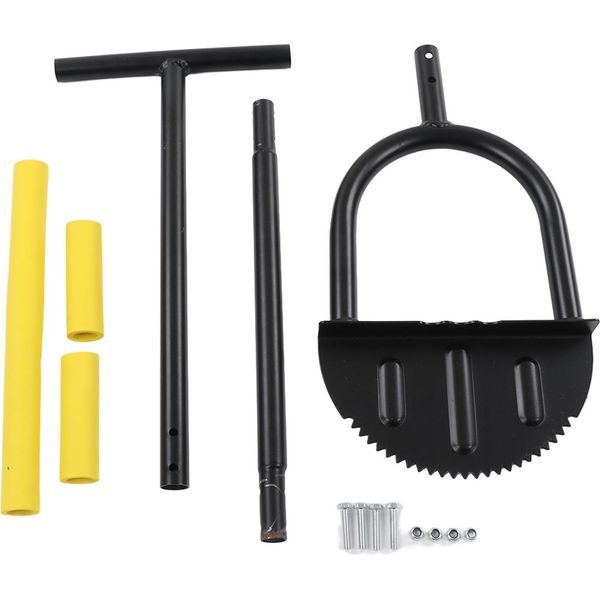 Tagliabordi Manuale, A Batteria, Con Impugnatura A T, Tagliabordi A Dente Di Sega A Mezza Luna, 94 Cm, Per La Manutenzione Dell'erba Sui Marciapiedi-image