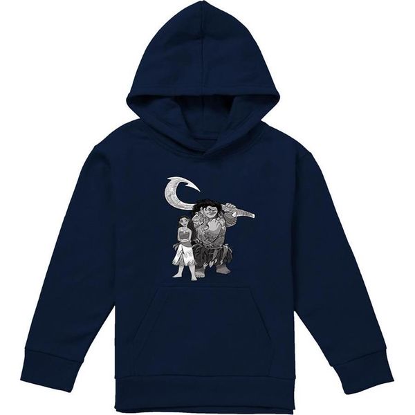 Moana - Felpa Con Cappuccio Per Bambini TV22963 (128) (Navy)-image