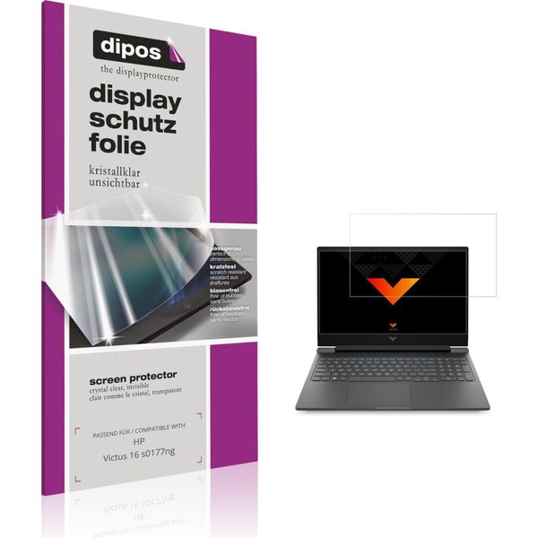 2X Pellicola Protettiva Per Hp Victus 16 S0177Ng Protezione Schermo Claro Display Dipos-image