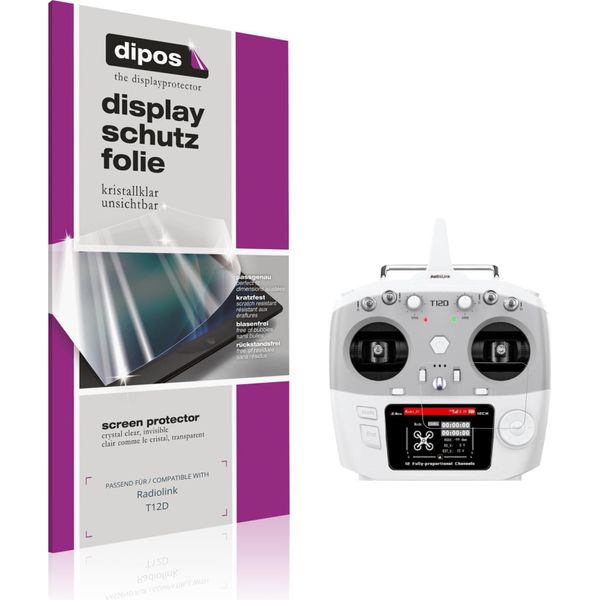 2X Pellicola Protettiva Per Radiolink T12D Protezione Schermo Claro Display Dipos-image