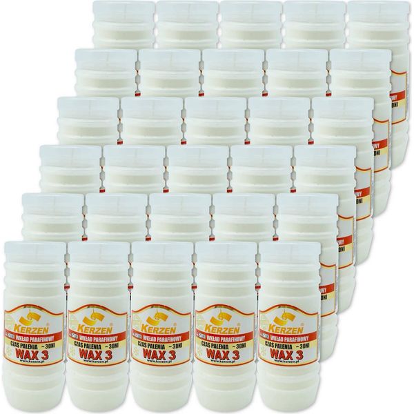 Candele Wax 3 Inserti Per Candele Di Paraffina 72H 3 Giorni 30 Pezzi-image