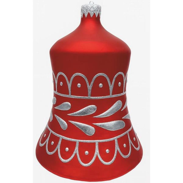 Casa Padrino Xxl Gingillo Decorativo Per Albero Di Natale Rosso / Argento H. 99 Cm - Decorazione Natalizia-image