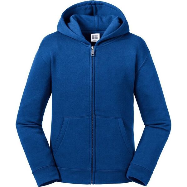 Russell Bambini Giacca Con Cappuccio Con Zip Autentica PC4024 (5-6 Anni (116)) (Blu Reale)-image