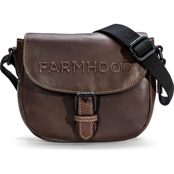 Farmhood Pelle Borsa A Tracolla Nashville Crossbody Bag Dark Brown 2 Marrone Scuro-image