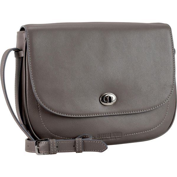 Leonhard Heyden Pelle Borsa A Tracolla Borsa Per Tablet Con Scomparto Per Laptop Nizza Crossbody Bag Taupe Grigio Talpa-image