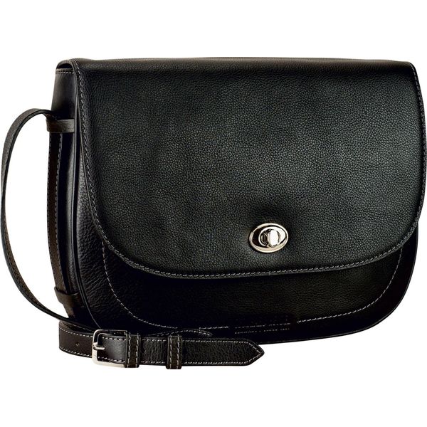 Leonhard Heyden Pelle Borsa A Tracolla Borsa Per Tablet Con Scomparto Per Laptop Nizza Crossbody Bag Black Nero-image