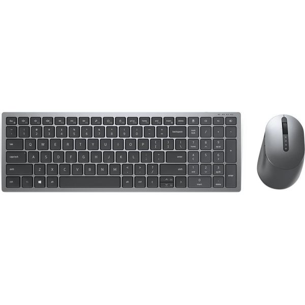 Dell KM7120W Tastiera Mouse Incluso Rf Senza Fili + Bluetooth Grigio, Titanio-image