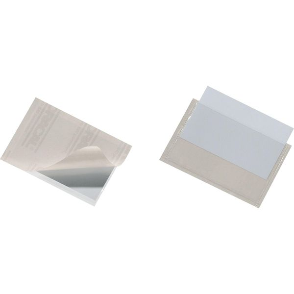 Durable Busta Adesiva Pocketfix® 90X57 Mm Conf. 100 Pezzi, 100 Pezzi, Trasparente, 829319-image