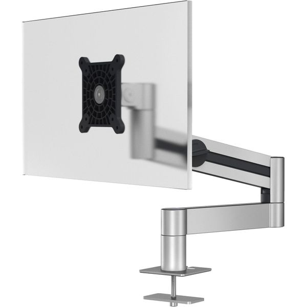 Durable Braccio Porta Monitor Pro Con Braccio Estensibile Per 1 Monitor Con Perno Per Foro Passacavo, Argento, 508423-image