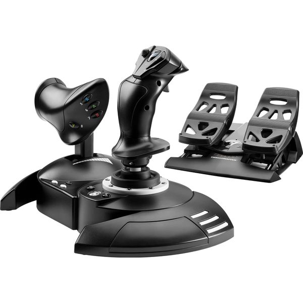 Thrustmaster T-Flight Full Kit X - Joystick, Acceleratore E Pedali - Cablati - Per Pc, Microsoft Xbox One, Microsoft Xbox Series S, Microsoft Xbox Series X-image