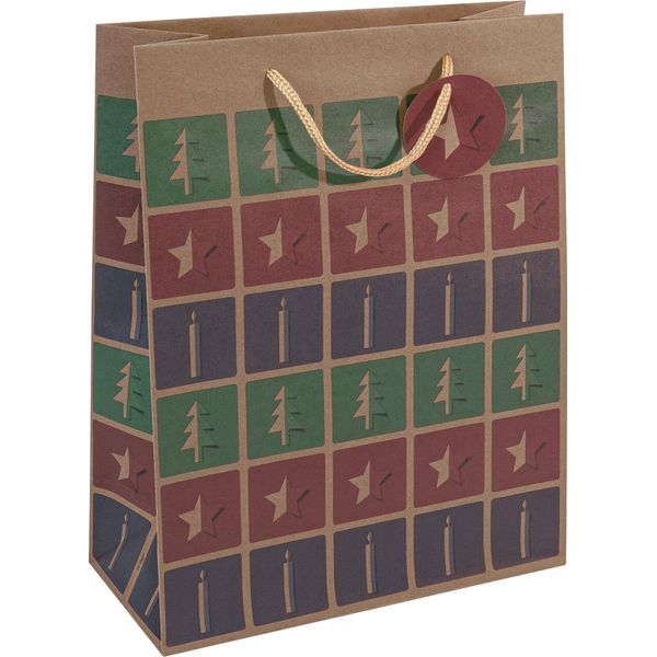 5X Sigel GT043 Sacchetto Regalo Di Natale "Stile Ritaglio"", Grande"-image