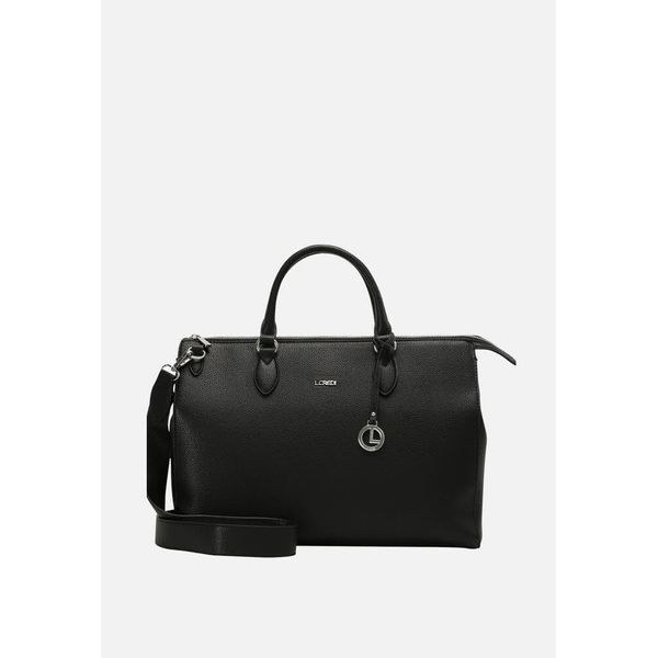L.Credi Borsetta Borsa A Tracolla Con Scomparto Per Laptop Ella Handle Bag Black Nero-image