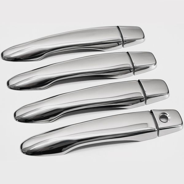 Maniglie Cromate In Acciaio Inox Senza Ikey Per Nissan Kadjar Qashqai J11#11/2013-image